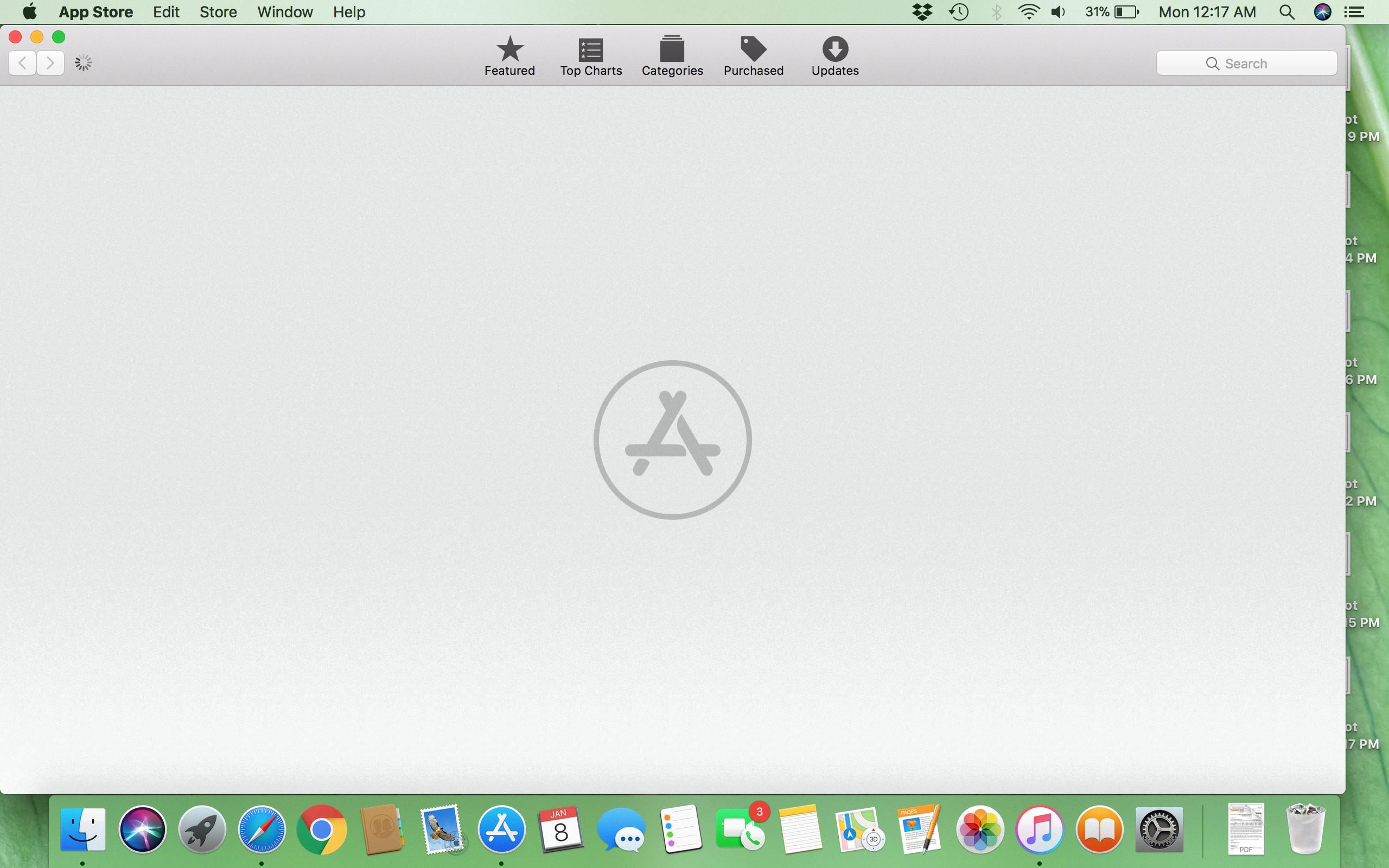 my app store is blank on mac my app store is blank on mac