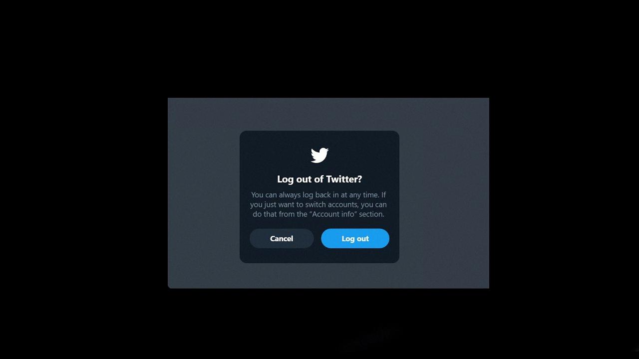 twitter logout error twitter logout error