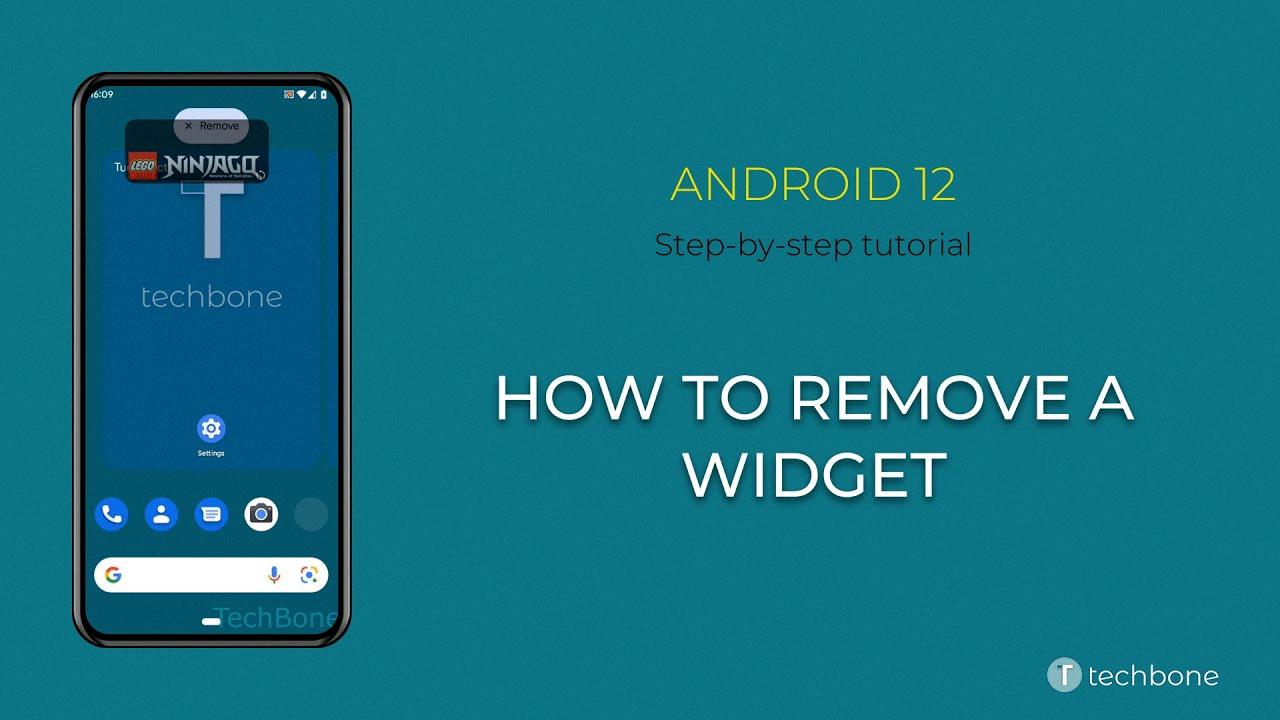 how to remove a widget from android how to remove a widget from android