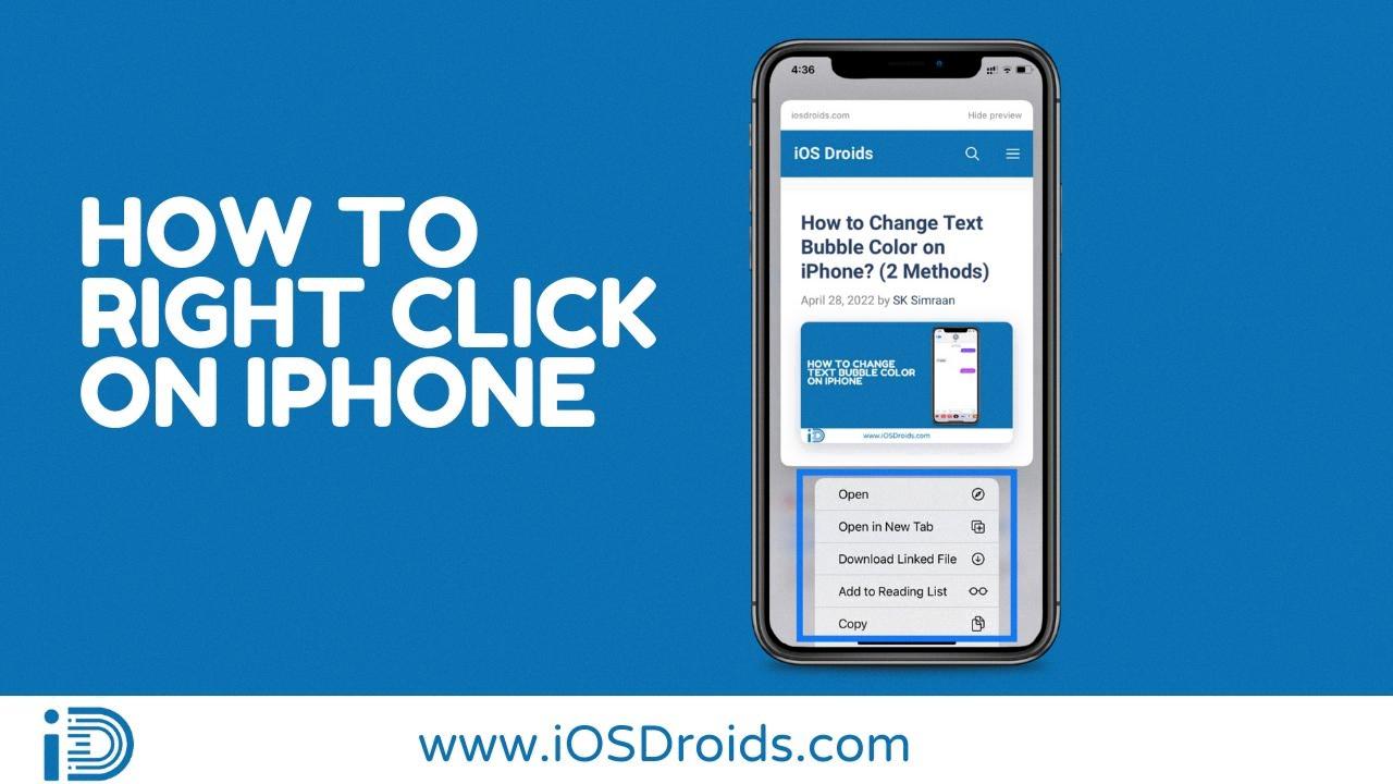 how to right click on mobile how to right click on mobile