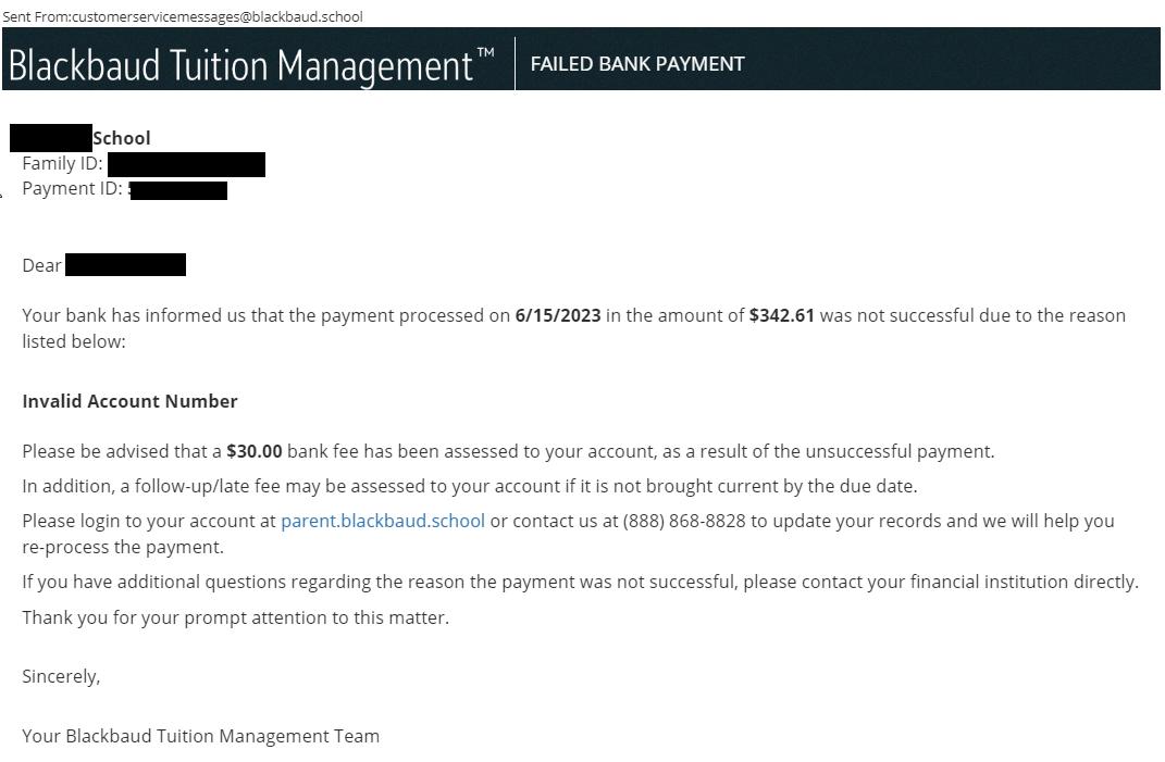 invalid account number invalid account number