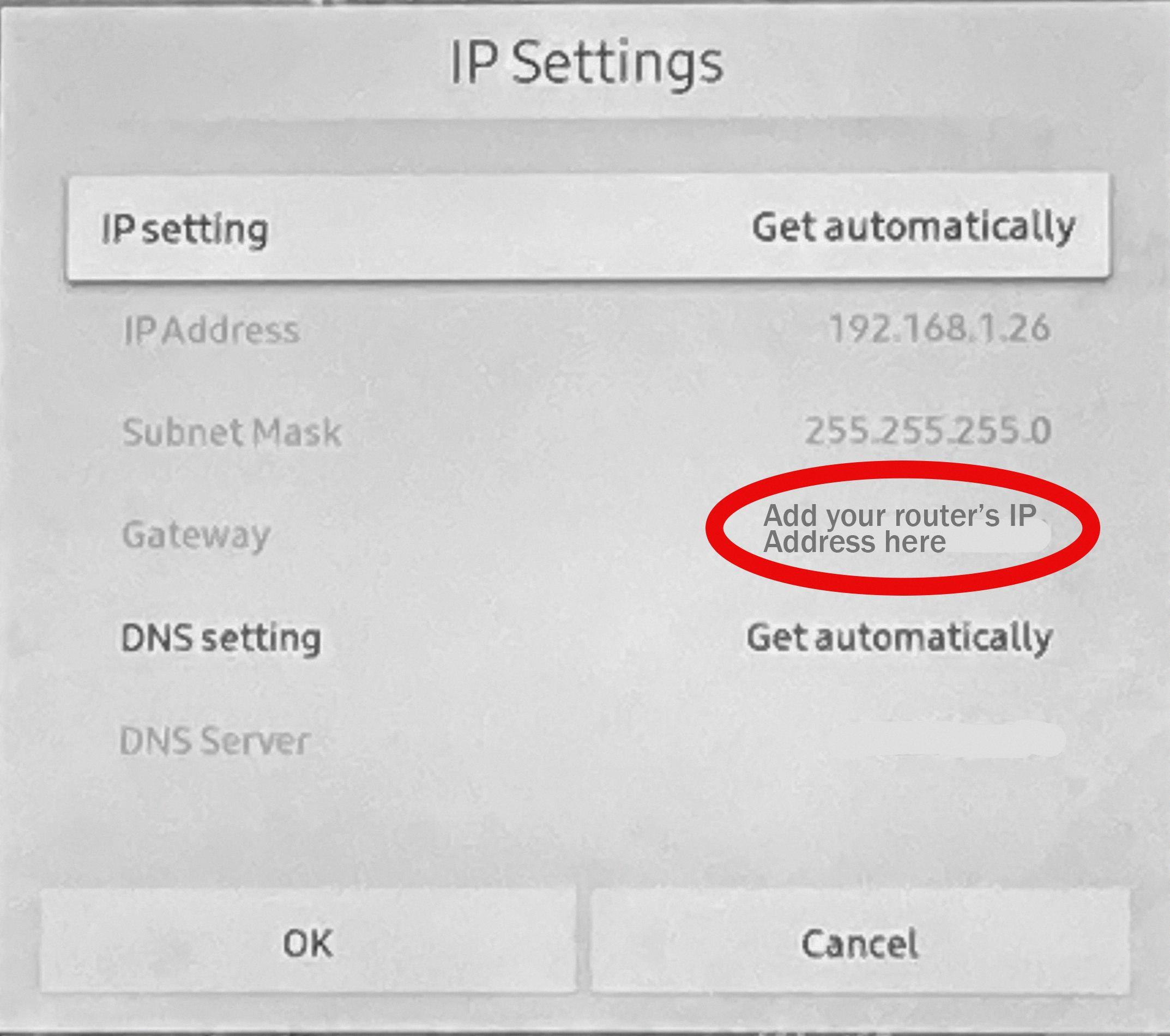samsung tv ip address samsung tv ip address