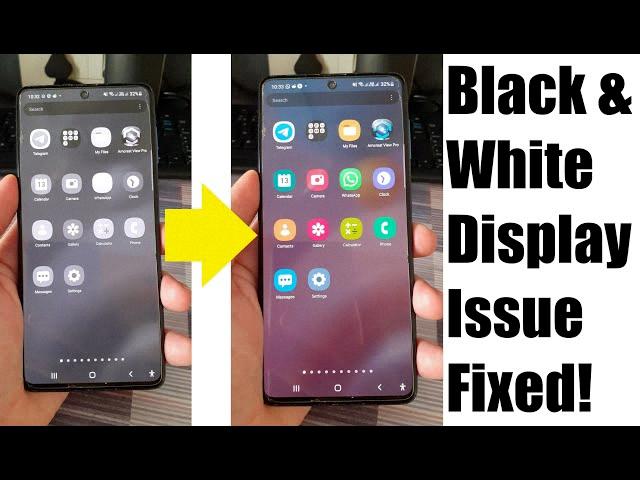 why is my phone black and white android why is my phone black and white android