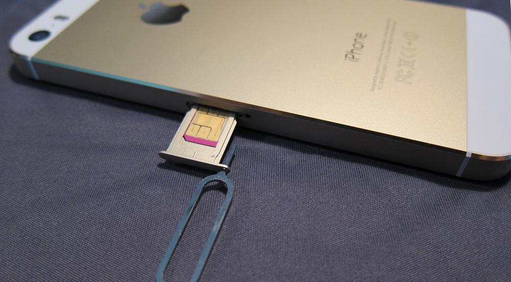 how to open sim card on iphone