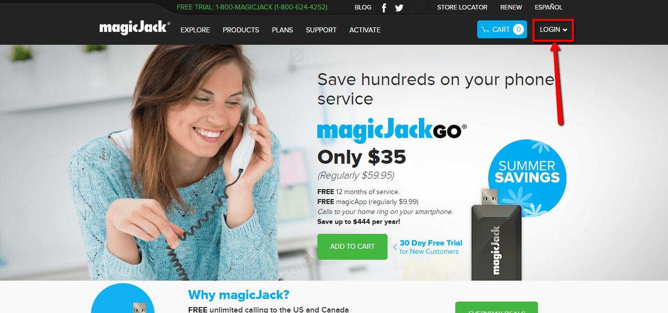 How to Login to MagicJack - DeviceMAG