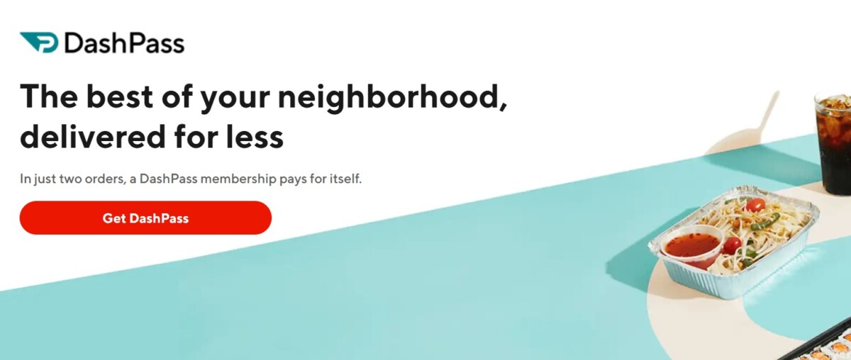 How To Cancel Doordash Pass 1 DoorDash DashPass banner promoting cheaper local delivery with a Get DashPass button and takeout meal on table