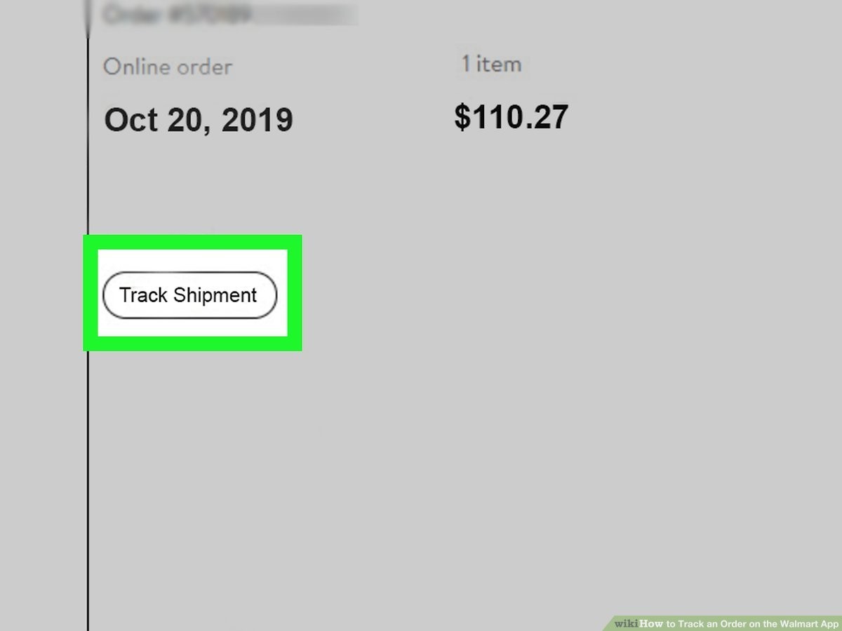 What You Need to Know About Walmart Accounts 4 Walmart order details screen highlighting the Track Shipment button