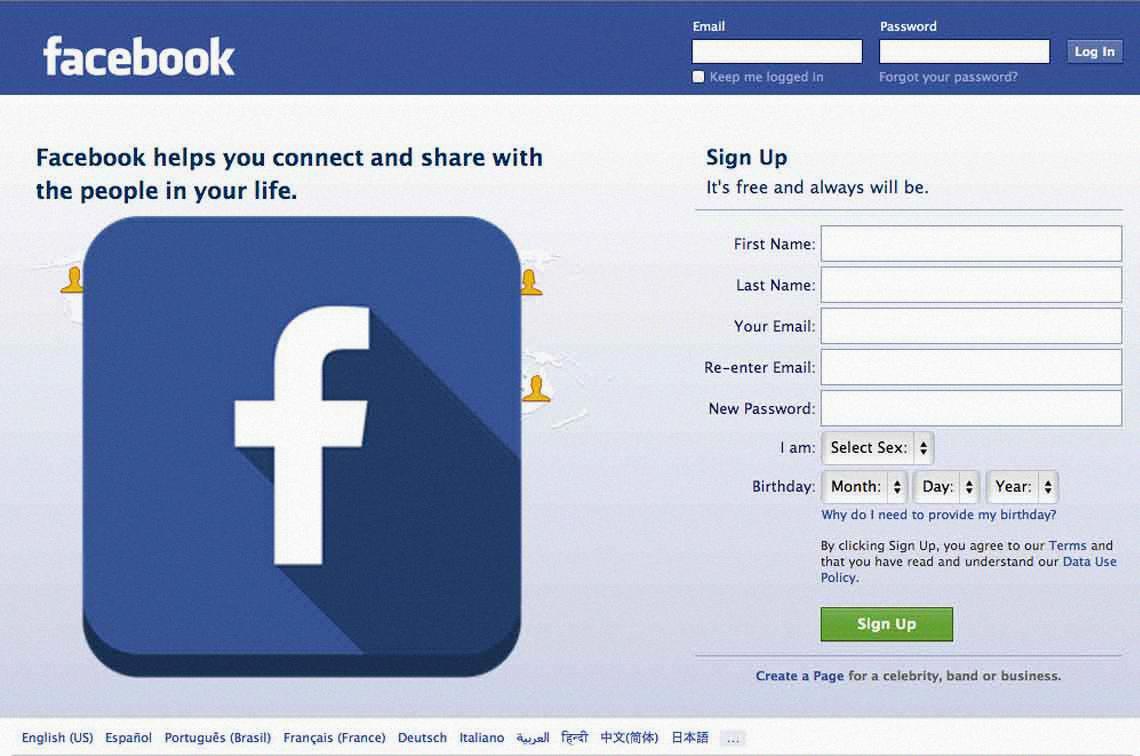welcome to facebook