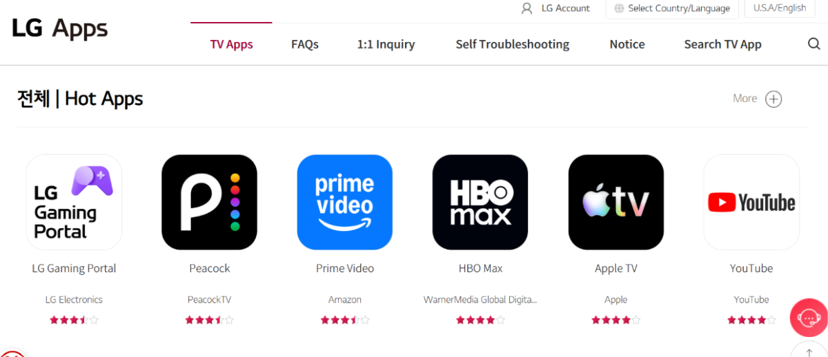 Popular Apps Available for LG Smart TVs