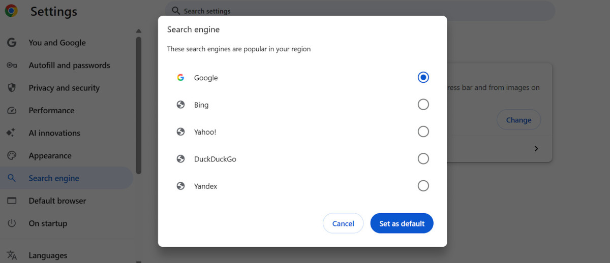 Update Your Browser’s Preferences