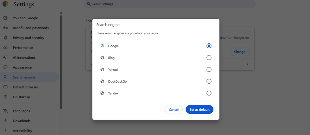 How To Change Yahoo To Google ? 2