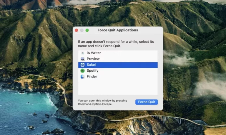 How To Force Quit Safari ? 1