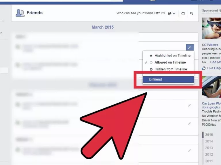 How To Delete Friends On Facebook 8