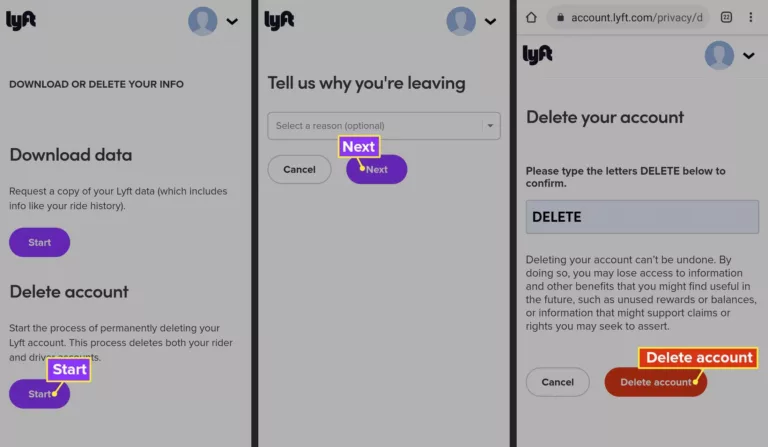 How To Delete Lyft Account 16