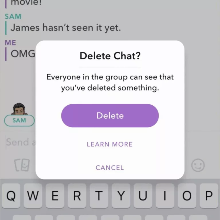 How To Delete Messages From Snapchat 1