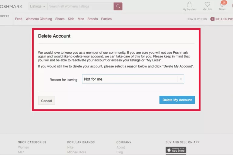 How To Delete Poshmark Account 14