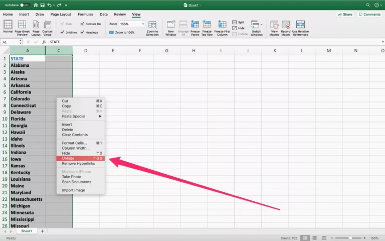 How To Unhide Columns In Excel ? 10