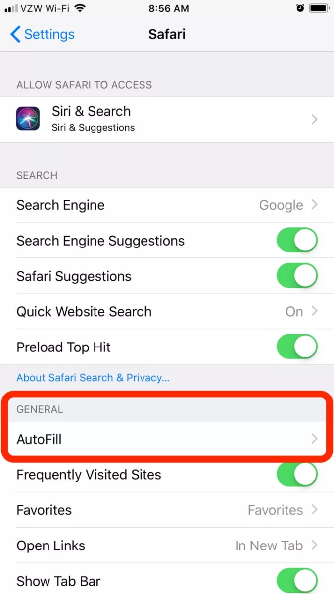 How To Change Autofill On iPhone 1