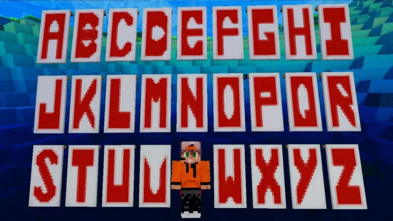 16 Minecraft Answers - Letter Banners 3