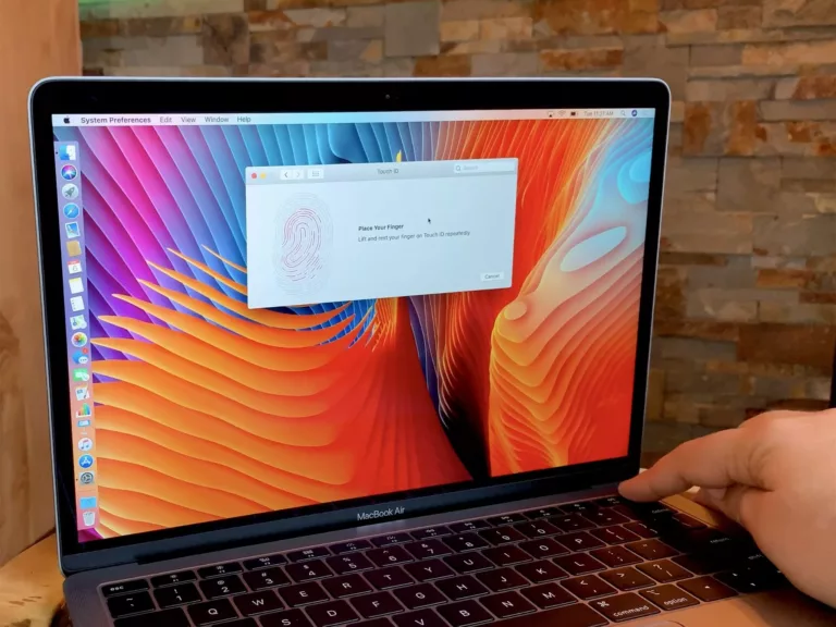 Where to Find Touch ID on Your MacBook Air 9