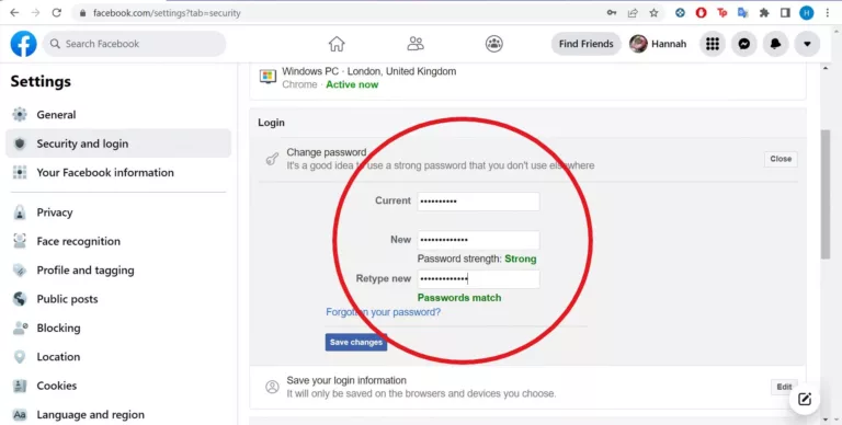 How to Change Facebook Password on iPhone 14