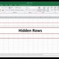 How to Easily Unhide Multiple Rows in Excel 3