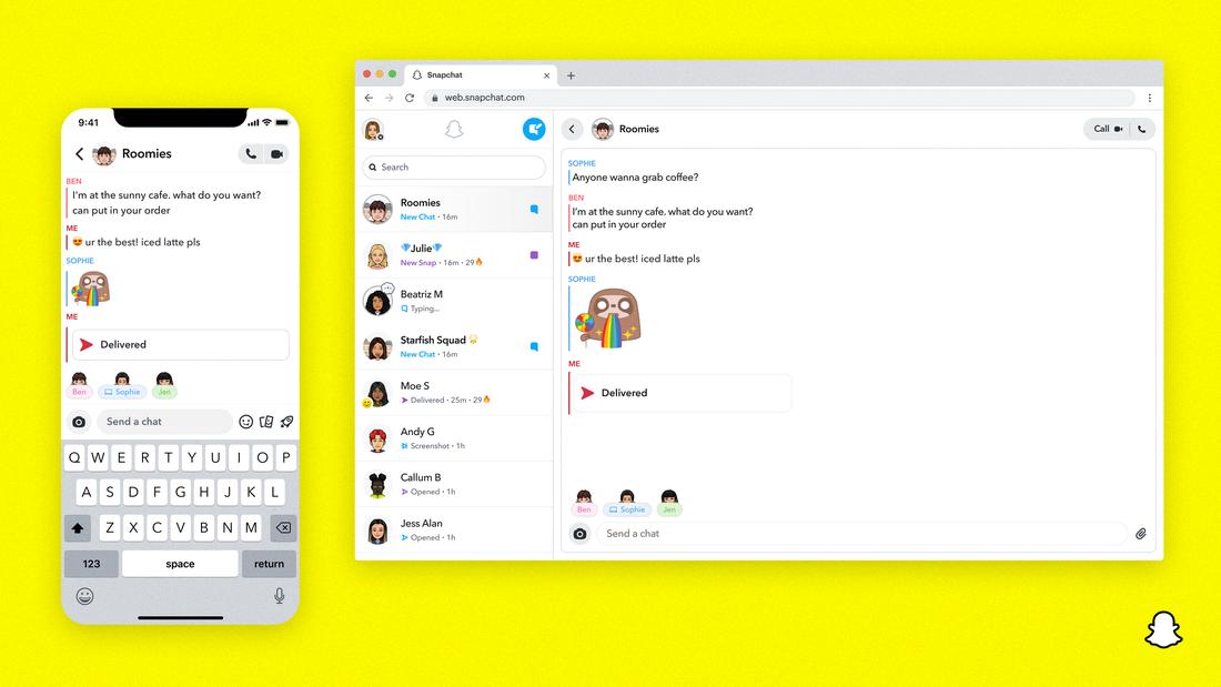 log into snapchat online