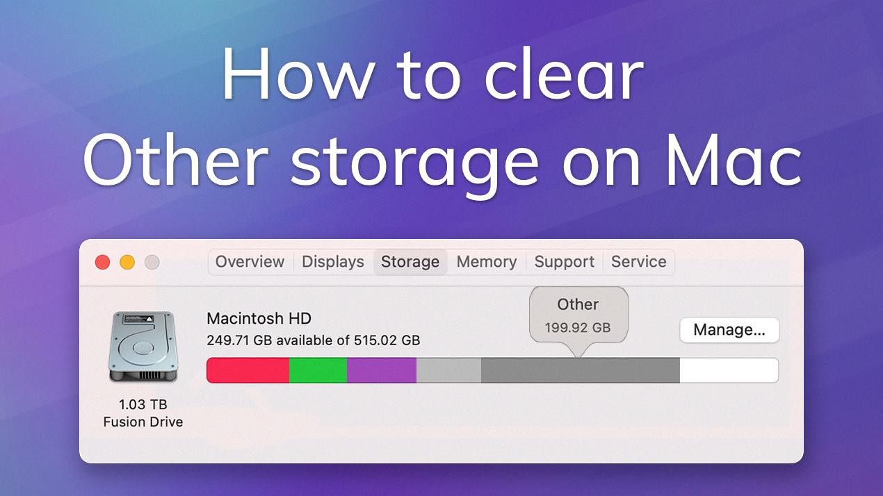 how to look at macbook storage