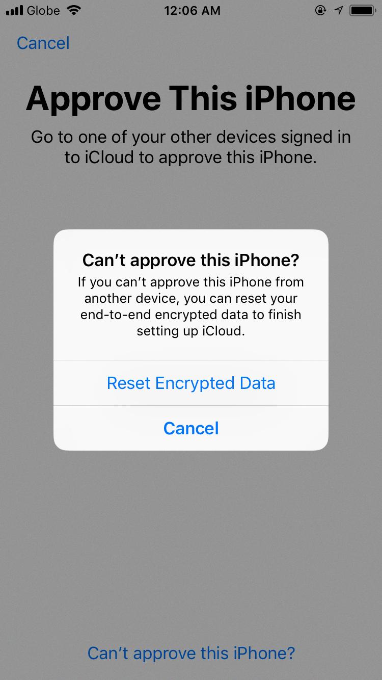reset encrypted data reset encrypted data