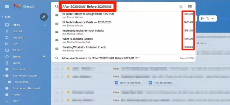 How to Search Gmail by Date 9