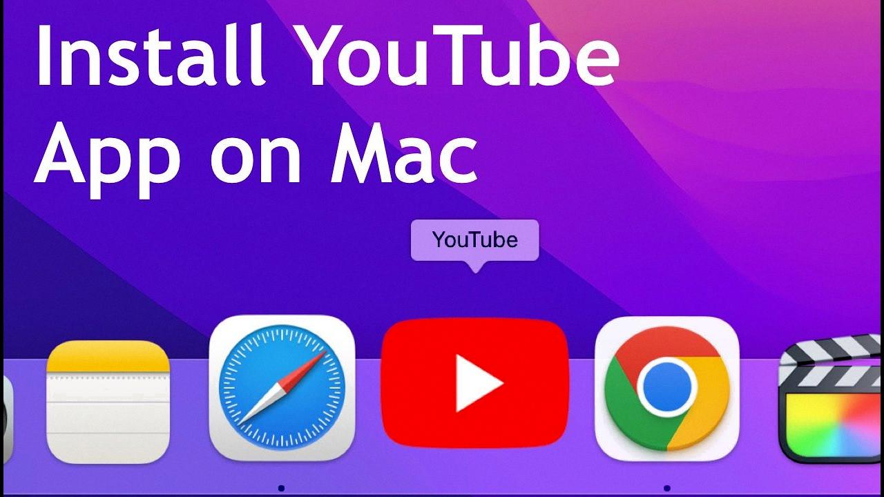 youtube app for macos