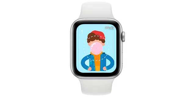 Bubblegum Game on Apple Watch 5