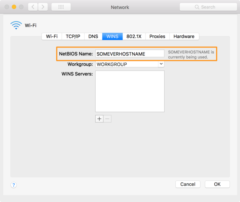 How to Change Your Mac's NetBIOS Name 7