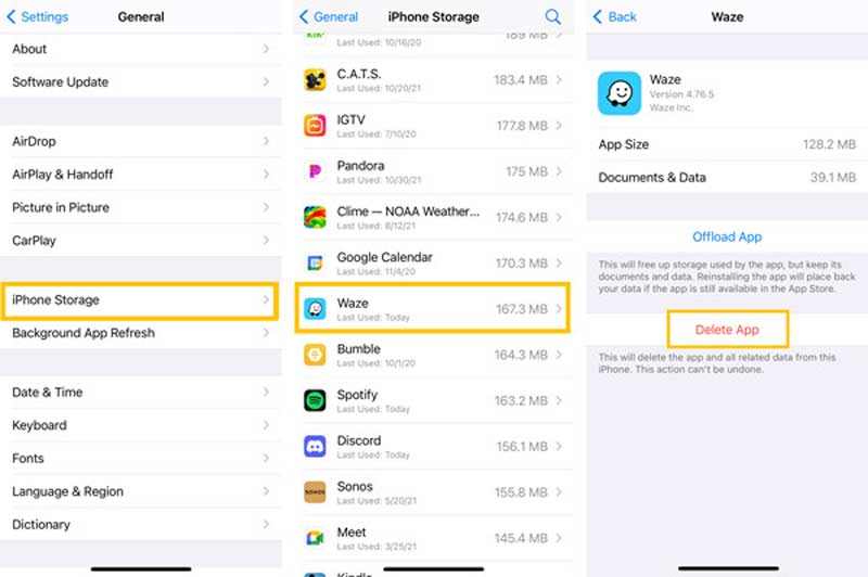 How to Easily Clear Waze's Cached Files 2 How to Easily Clear Waze's Cached Files 1