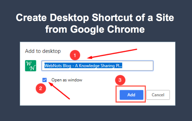 How to Easily Create a Desktop Bookmark with Google Chrome 3