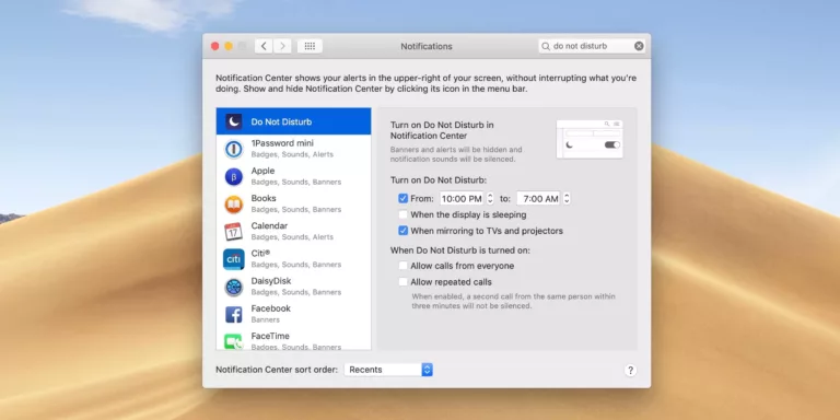 How to Enable Do Not Disturb Mode on Mac 7