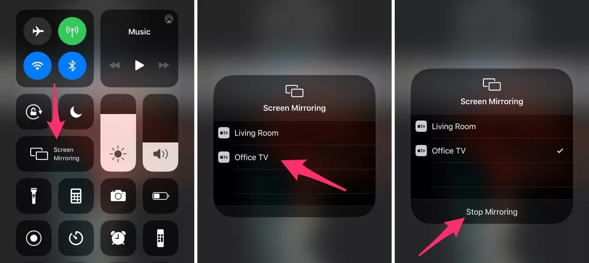 how to enable screen mirroring on iphone 12