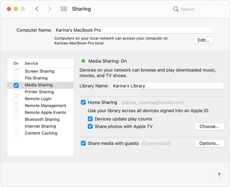 How to Enable Home Sharing on Your Mac 5