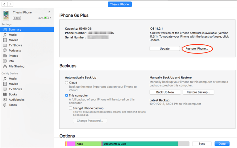 How to Back Up Locked iPhone 1