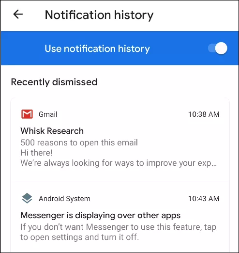 How to Check Your Notification History 9