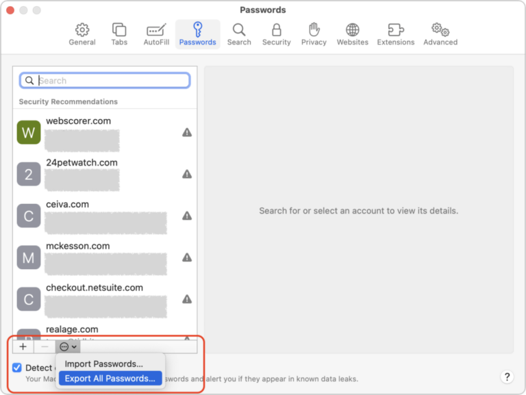 How to Export Apple Passwords to Csv 17