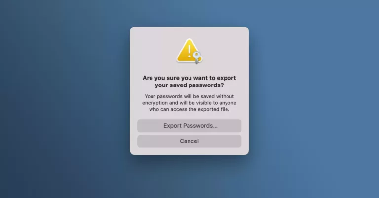 How to Export Passwords from Safari 13