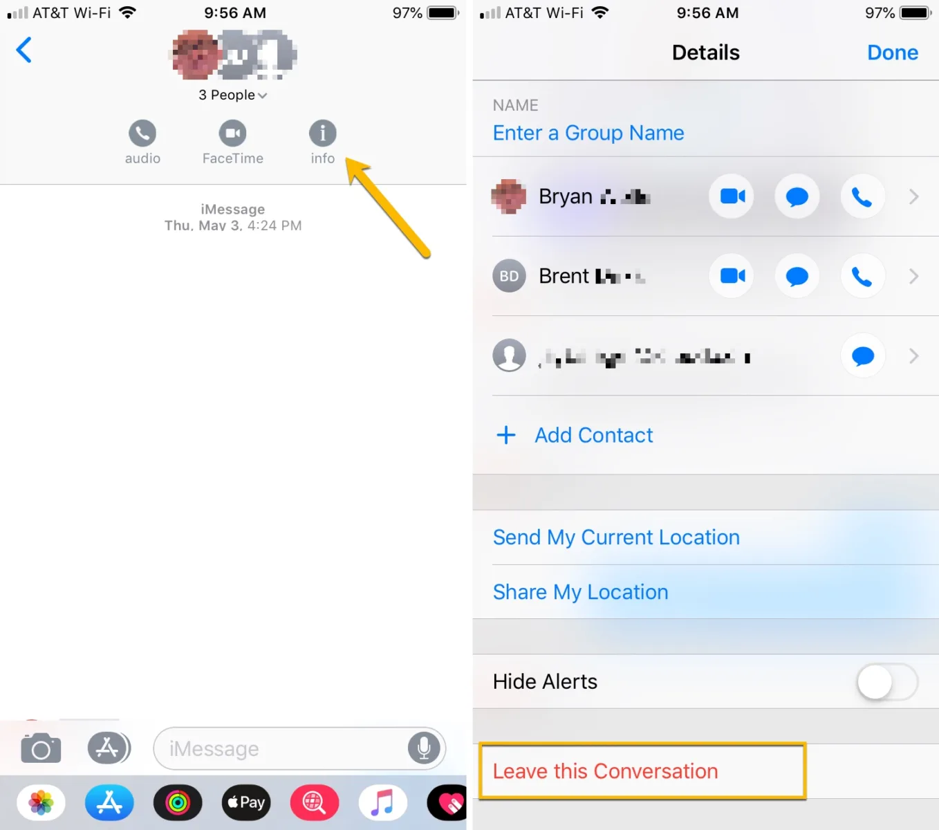 How to Leave A Group Text On iPhone 1