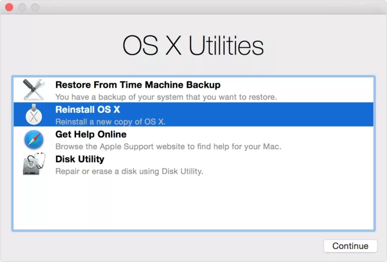 How Do I Get Out Of Mac Os X Utilities 11