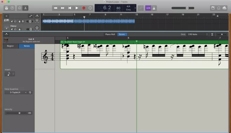 How to Create Music Sheet with GarageBand 3