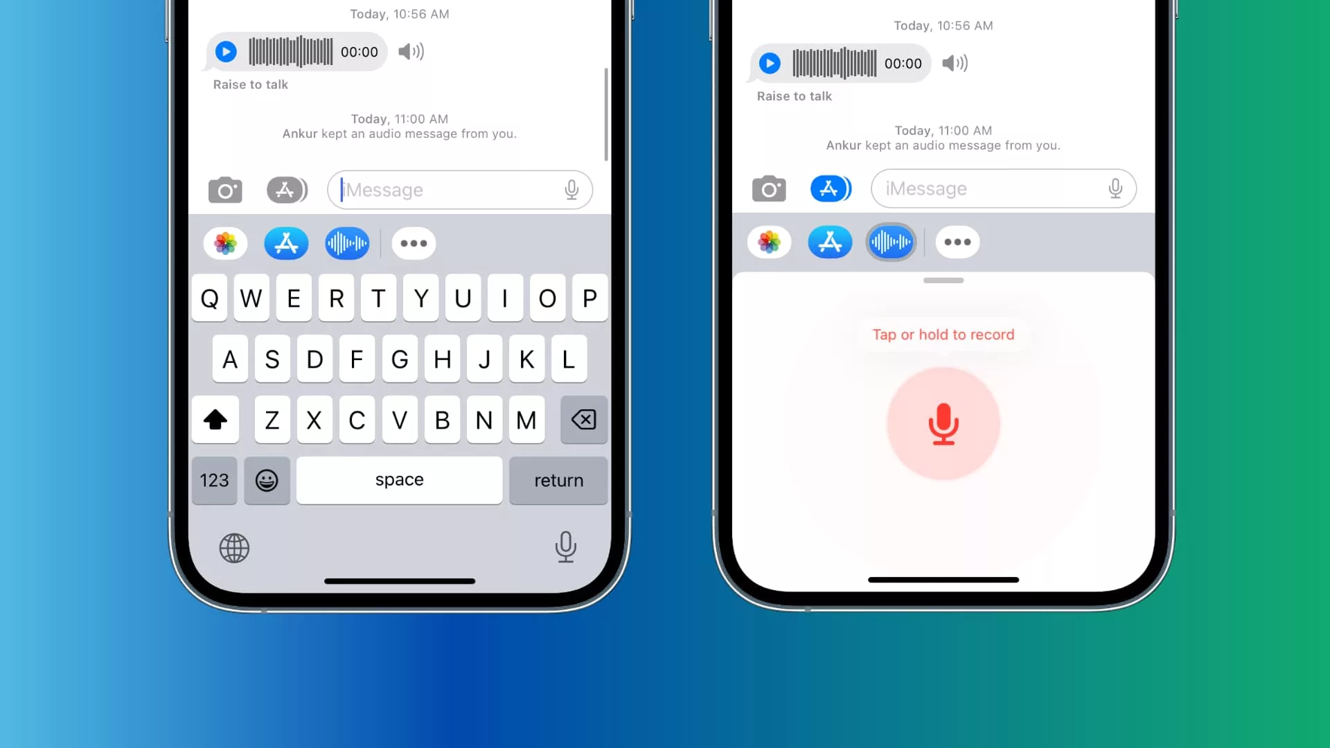 how to leave voice message on iphone 13