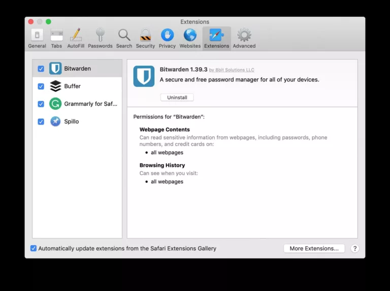 How to Manage Your Passwords with Bitwarden's Safari Extension 11
