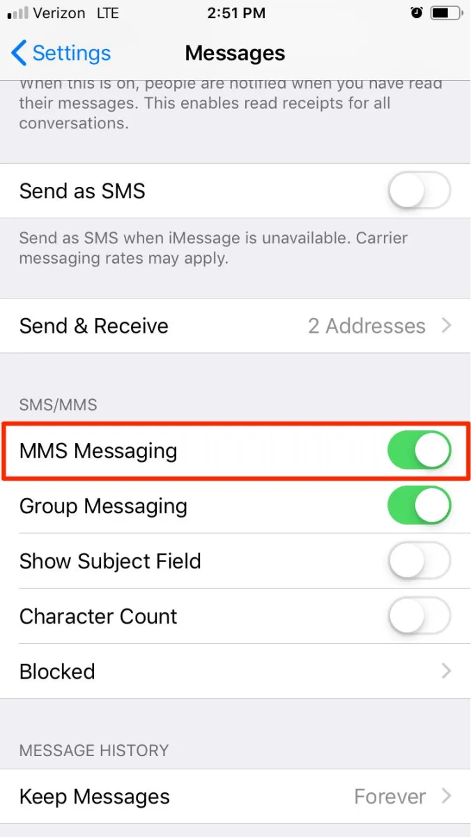 How to Enable MMS Messaging DeviceMAG