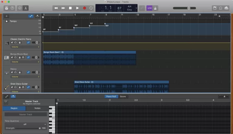 How to Change the Tempo of Track in Garageband 5