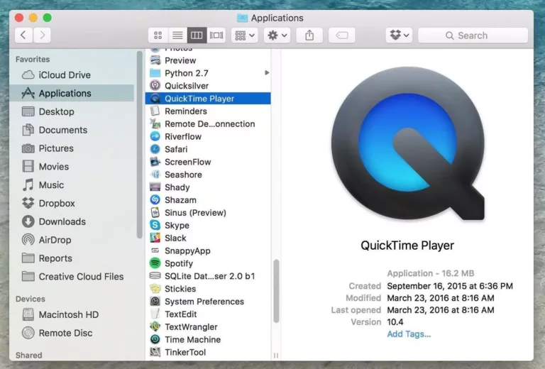 How To Get Quicktime Player On Macbook Air 7